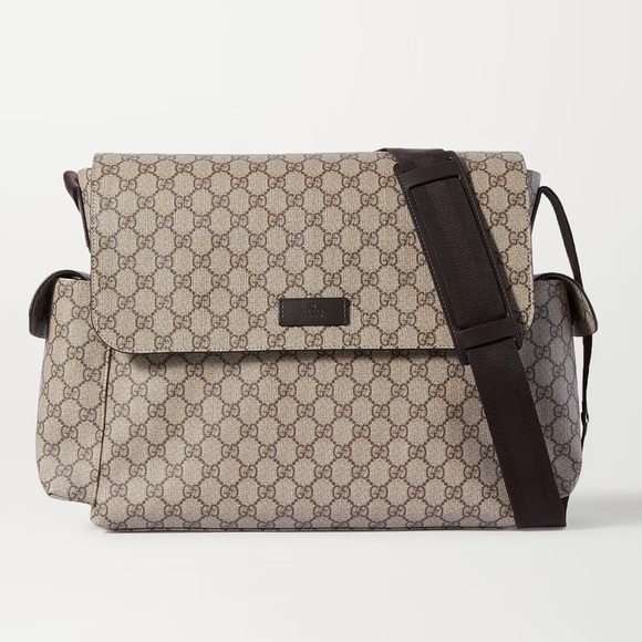 Authentic Gucci GG Diaper Bag W/GG Mono Changing Pad - Picture 1 of 8